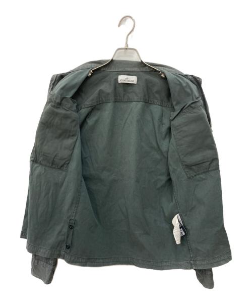 STONE ISLAND（ストーンアイランド）STONE ISLAND (ストーンアイランド) Garment Dyed Multi Pocket Jacket グリーン サイズ:Sの古着・服飾アイテム
