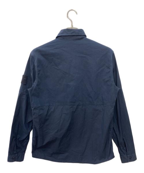 STONE ISLAND（ストーンアイランド）STONE ISLAND (ストーンアイランド) ゴーストピース ダブルZIP シャツ ジャケット ネイビー サイズ:Sの古着・服飾アイテム