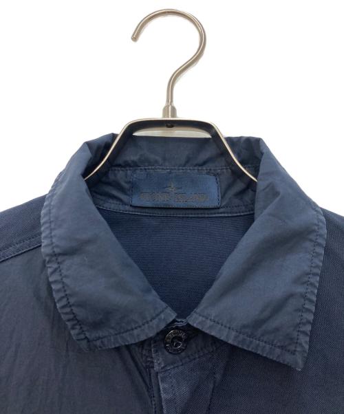 STONE ISLAND（ストーンアイランド）STONE ISLAND (ストーンアイランド) ゴーストピース ダブルZIP シャツ ジャケット ネイビー サイズ:Sの古着・服飾アイテム