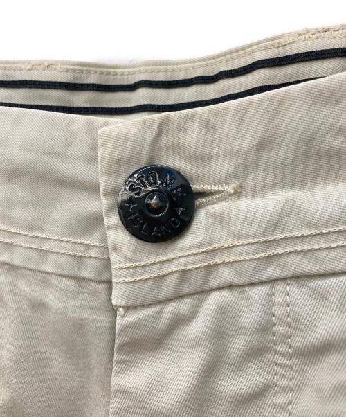 STONE ISLAND（ストーンアイランド）STONE ISLAND (ストーンアイランド) コンパスワッペンチノトラウザー ベージュ サイズ:44の古着・服飾アイテム