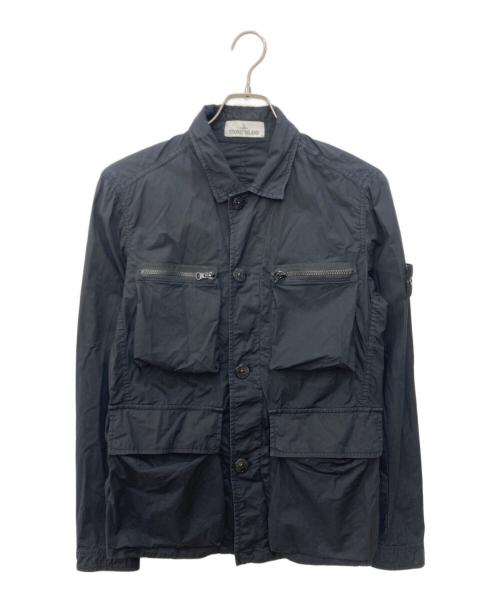 STONE ISLAND（ストーンアイランド）STONE ISLAND (ストーンアイランド) Tela Paracadute Multipocket Overshirt ブラック サイズ:Xの古着・服飾アイテム
