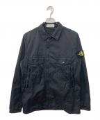STONE ISLANDストーンアイランド）の古着「ZIP SHIRTS BLOUSON」｜ブラック