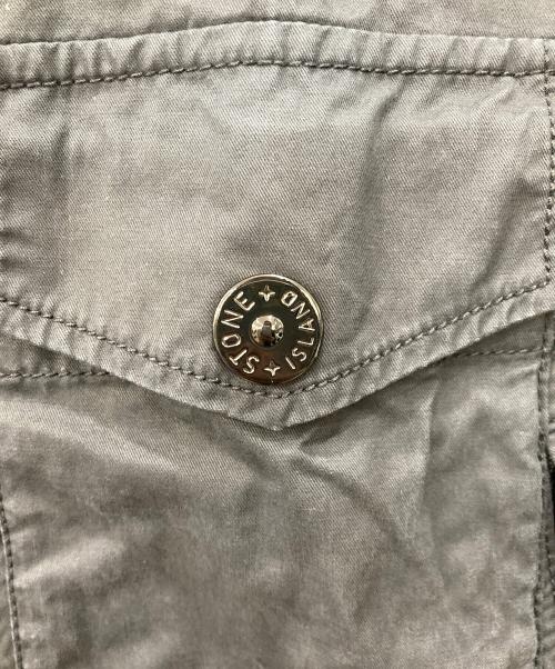 STONE ISLAND（ストーンアイランド）STONE ISLAND (ストーンアイランド) ZIP SHIRTS BLOUSON ブラック サイズ:Sの古着・服飾アイテム