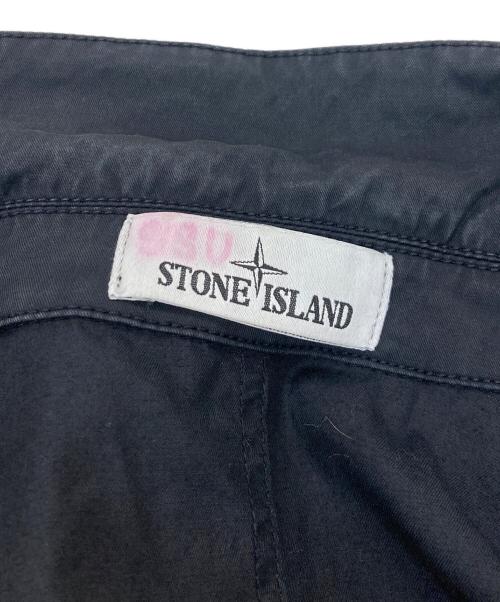 STONE ISLAND（ストーンアイランド）STONE ISLAND (ストーンアイランド) ZIP SHIRTS BLOUSON ブラック サイズ:Sの古着・服飾アイテム