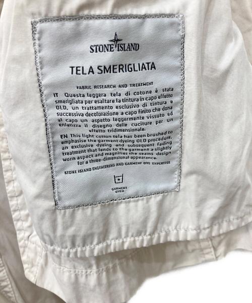 STONE ISLAND（ストーンアイランド）STONE ISLAND (ストーンアイランド) Garment Dyed Button Blazer Jacket ホワイト サイズ:Sの古着・服飾アイテム