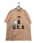 WIND AND SEA（ウィンダンシー）の古着「Charlie & Small Ball Tee」｜ピンク