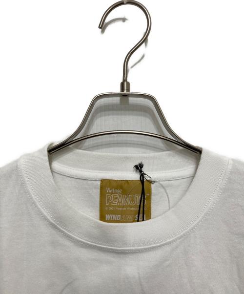 WIND AND SEA（ウィンダンシー）WIND AND SEA (ウィンダンシー) PEANUTS (ピーナッツ) Vintage PEANUTS✖WDS Tee ホワイト サイズ:L 未使用品の古着・服飾アイテム