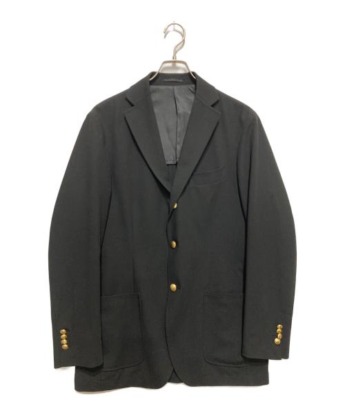 RING JACKET（リングジャケット）RING JACKET (リングジャケット) 金釦テーラードジャケット ブラック サイズ:Lの古着・服飾アイテム