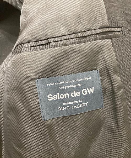 RING JACKET（リングジャケット）RING JACKET (リングジャケット) 金釦テーラードジャケット ブラック サイズ:Lの古着・服飾アイテム