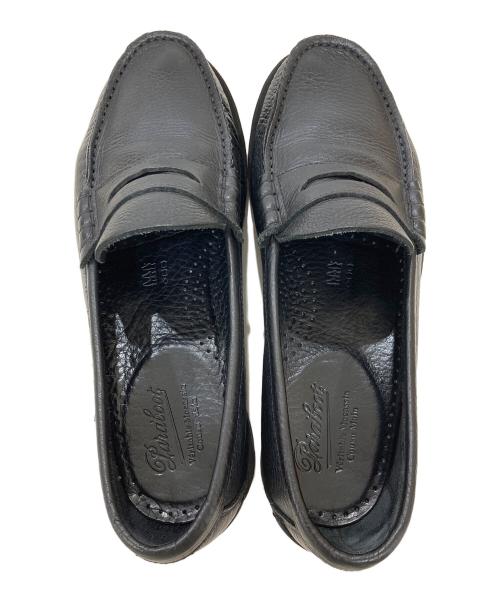 PARABOOT（パラブーツ）PARABOOT (パラブーツ) CORAUX FOULレザーコインローファー ブラック サイズ:7の古着・服飾アイテム