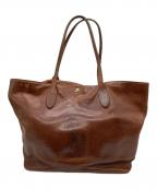 RALPH LAURENラルフローレン）の古着「レザートートバッグ」｜ブラウン