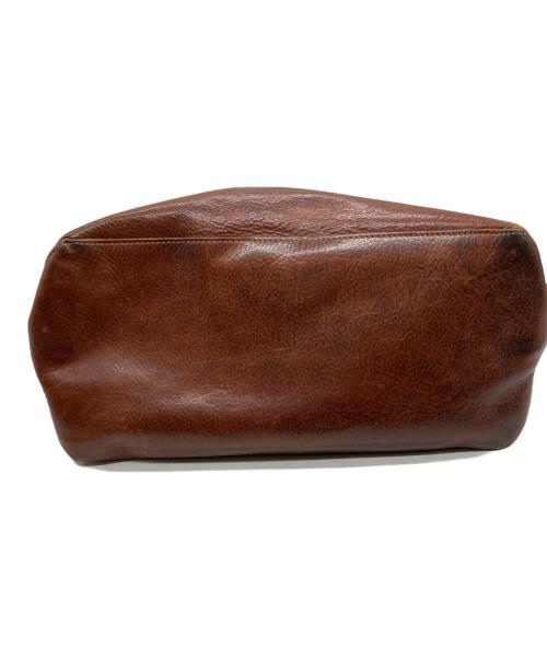 RALPH LAUREN（ラルフローレン）RALPH LAUREN (ラルフローレン) レザートートバッグ ブラウンの古着・服飾アイテム