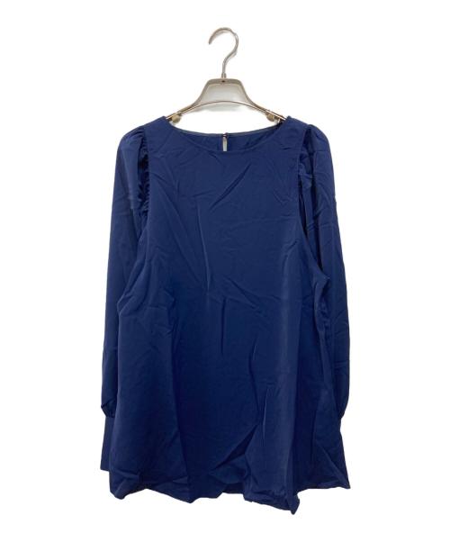 JENNE（ジェンヌ）JENNE (ジェンヌ) 袖パールドレスプルオーバー ネイビー サイズ:S 未使用品の古着・服飾アイテム