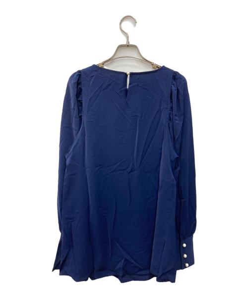 JENNE（ジェンヌ）JENNE (ジェンヌ) 袖パールドレスプルオーバー ネイビー サイズ:S 未使用品の古着・服飾アイテム