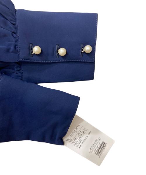JENNE（ジェンヌ）JENNE (ジェンヌ) 袖パールドレスプルオーバー ネイビー サイズ:S 未使用品の古着・服飾アイテム
