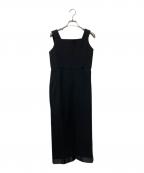 JENNEジェンヌ）の古着「リトルブラック 裾リボンワンピース」｜ブラック