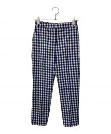 JENNE（ジェンヌ）の古着「ギンガムチェックサマーパンツ」｜ネイビー