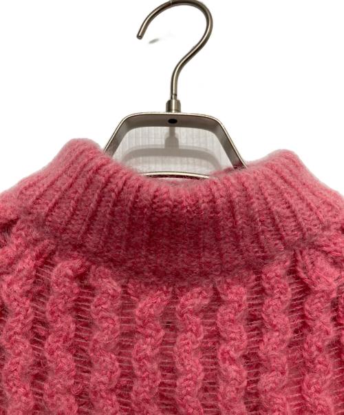 Ameri VINTAGE（アメリヴィンテージ）Ameri VINTAGE (アメリヴィンテージ) BUMPY SHEER DOCKING KNIT ピンク サイズ:F 未使用品の古着・服飾アイテム