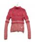 Ameri VINTAGE（アメリヴィンテージ）の古着「BUMPY SHEER DOCKING KNIT」｜ピンク