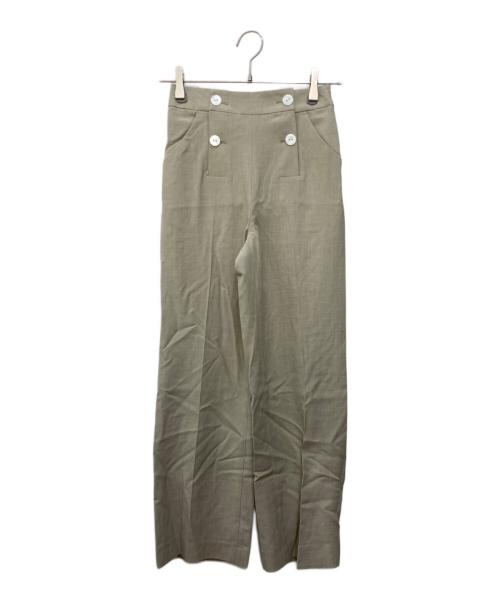 JENNE（ジェンヌ）JENNE (ジェンヌ) リネンタッチマリンパンツ ベージュ サイズ:XS 未使用品の古着・服飾アイテム