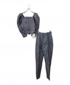 Ameri VINTAGEアメリヴィンテージ）の古着「JACQUARD SET UP」｜ネイビー