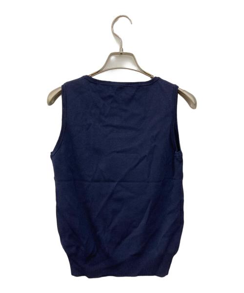 JENNE（ジェンヌ）JENNE (ジェンヌ) French配色アンサンブルニット ネイビー サイズ:S 未使用品の古着・服飾アイテム