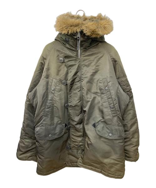 ALPHA（アルファ）ALPHA (アルファ) N-3Bタイプコート オリーブ サイズ:LARGEの古着・服飾アイテム