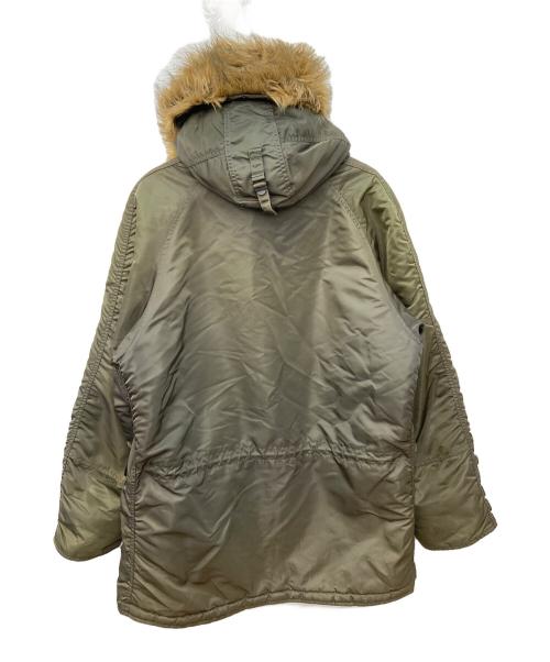 ALPHA（アルファ）ALPHA (アルファ) N-3Bタイプコート オリーブ サイズ:LARGEの古着・服飾アイテム