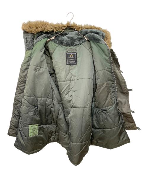 ALPHA（アルファ）ALPHA (アルファ) N-3Bタイプコート オリーブ サイズ:LARGEの古着・服飾アイテム