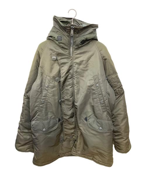 ALPHA（アルファ）ALPHA (アルファ) N-3Bタイプコート オリーブ サイズ:LARGEの古着・服飾アイテム