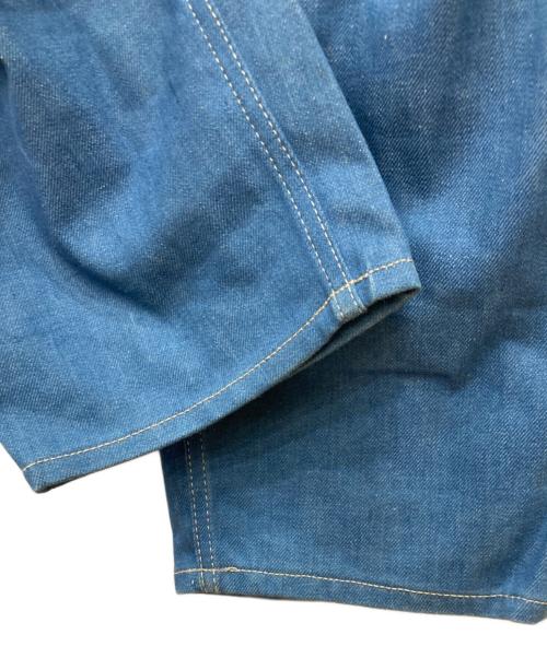 E.TAUTZ（イートーツ）E.TAUTZ (イートーツ) PLEATED CHORE TROUSSERS インディゴ サイズ:32の古着・服飾アイテム