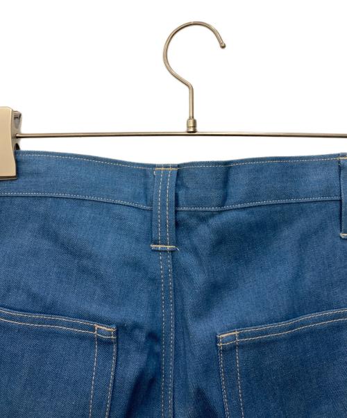 E.TAUTZ（イートーツ）E.TAUTZ (イートーツ) PLEATED CHORE TROUSSERS インディゴ サイズ:32の古着・服飾アイテム