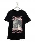 stussyステューシー）の古着「Conquering Lion T-Shirt」｜ブラック