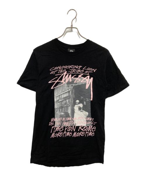 stussy（ステューシー）stussy (ステューシー) Conquering Lion T-Shirt ブラック サイズ:Sの古着・服飾アイテム