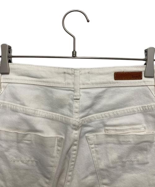 YANUK（ヤヌーク）YANUK (ヤヌーク) Lilithカットオフデニムパンツ アイボリー サイズ:SIZE W23の古着・服飾アイテム