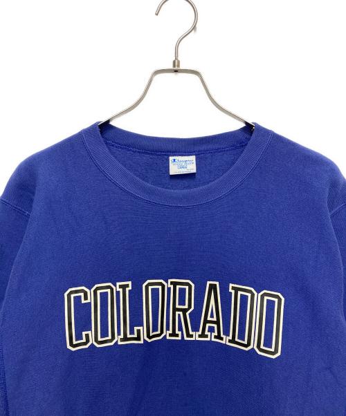 Champion REVERSE WEAVE（チャンピオン リバース ウィーブ）Champion REVERSE WEAVE (チャンピオン リバース ウィーブ) スウェット ブルー サイズ:Lの古着・服飾アイテム