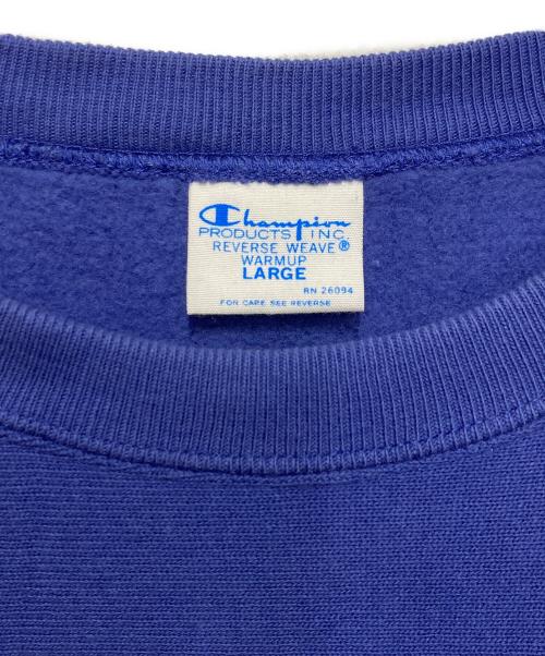 Champion REVERSE WEAVE（チャンピオン リバース ウィーブ）Champion REVERSE WEAVE (チャンピオン リバース ウィーブ) スウェット ブルー サイズ:Lの古着・服飾アイテム