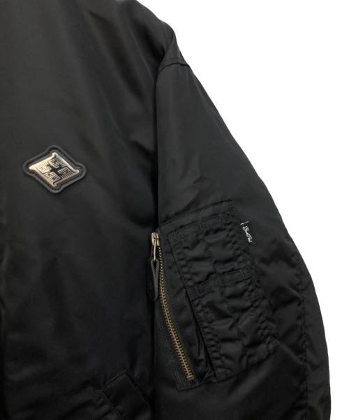 BUDS POOL（バッズプール）BUDS POOL (バッズプール) Gakkin (ガッキン) 花罰 MA-1 フライトジャケット ブラック サイズ:Mの古着・服飾アイテム