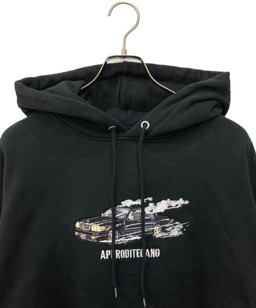 BUDS POOL（バッズプール）BUDS POOL (バッズプール) SMOKE CAR HOODED SWEAT SHIRT ブラック サイズ:Lの古着・服飾アイテム