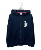 CUBEキューブ）の古着「ウサギパーカー」｜ネイビー