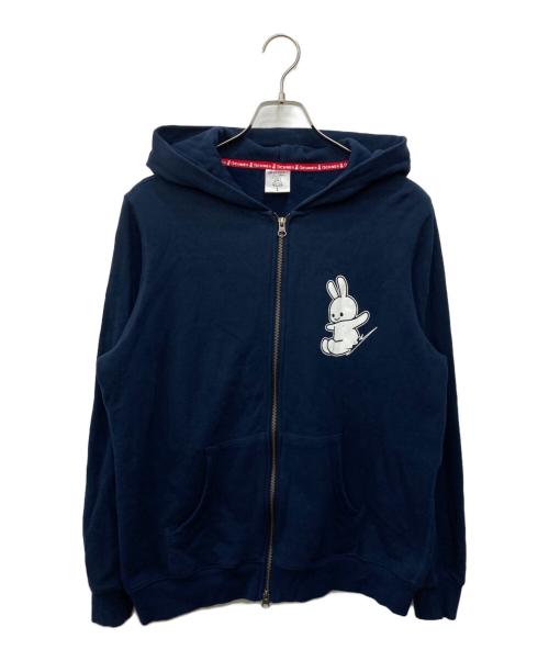 CUBE（キューブ）CUBE (キューブ) ウサギパーカー ネイビー サイズ:Ｌの古着・服飾アイテム