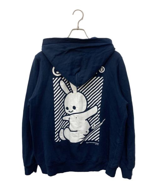 CUBE（キューブ）CUBE (キューブ) ウサギパーカー ネイビー サイズ:Ｌの古着・服飾アイテム