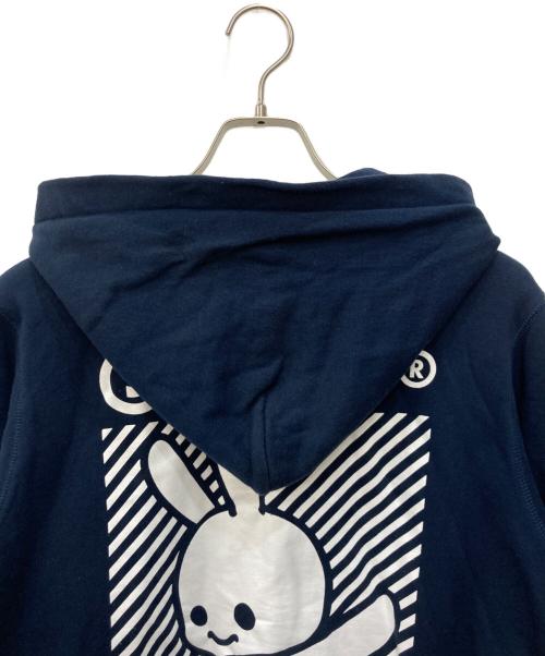CUBE（キューブ）CUBE (キューブ) ウサギパーカー ネイビー サイズ:Ｌの古着・服飾アイテム