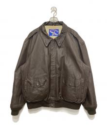 airborne（エアボーン）の古着「90s A-2 レザージャケット」｜ブラウン