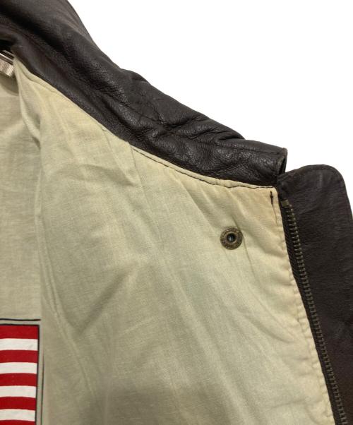 airborne（エアボーン）airborne (エアボーン) 90s A-2 レザージャケット ブラウン サイズ:不明の古着・服飾アイテム
