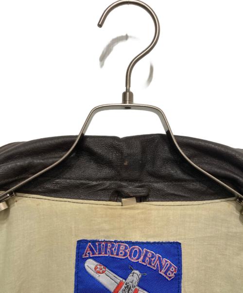 airborne（エアボーン）airborne (エアボーン) 90s A-2 レザージャケット ブラウン サイズ:不明の古着・服飾アイテム
