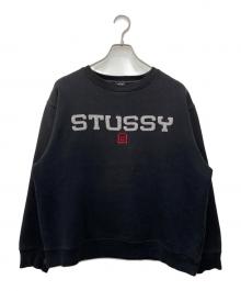 stussy（ステューシー）の古着「ロゴ刺繍スウェット」｜ブラック
