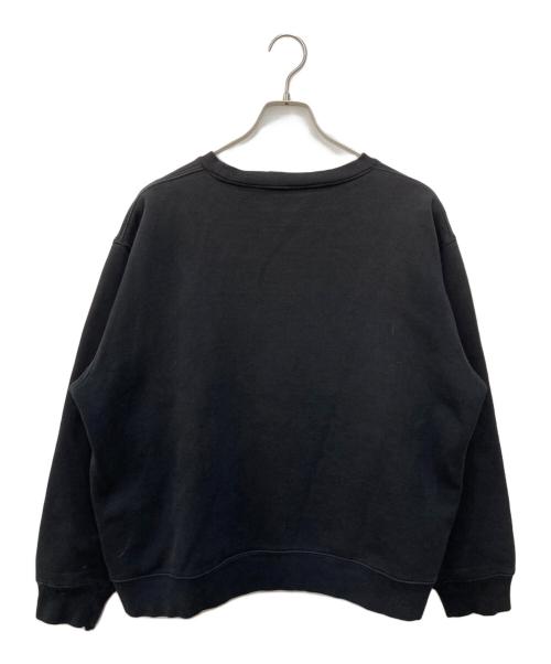 stussy（ステューシー）stussy (ステューシー) ロゴ刺繍スウェット ブラック サイズ:Ｌの古着・服飾アイテム