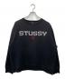 stussy（ステューシー）の古着「ロゴ刺繍スウェット」｜ブラック