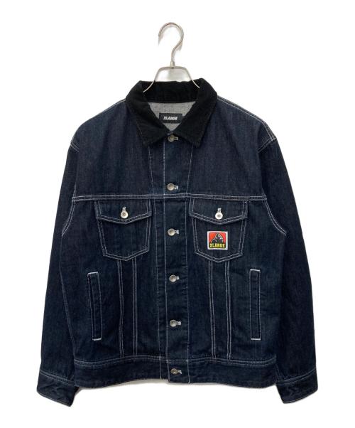 X-LARGE（エクストララージ）X-LARGE (エクストララージ) PATCHED TRUCKER JACKET インディゴ サイズ:Ｍの古着・服飾アイテム